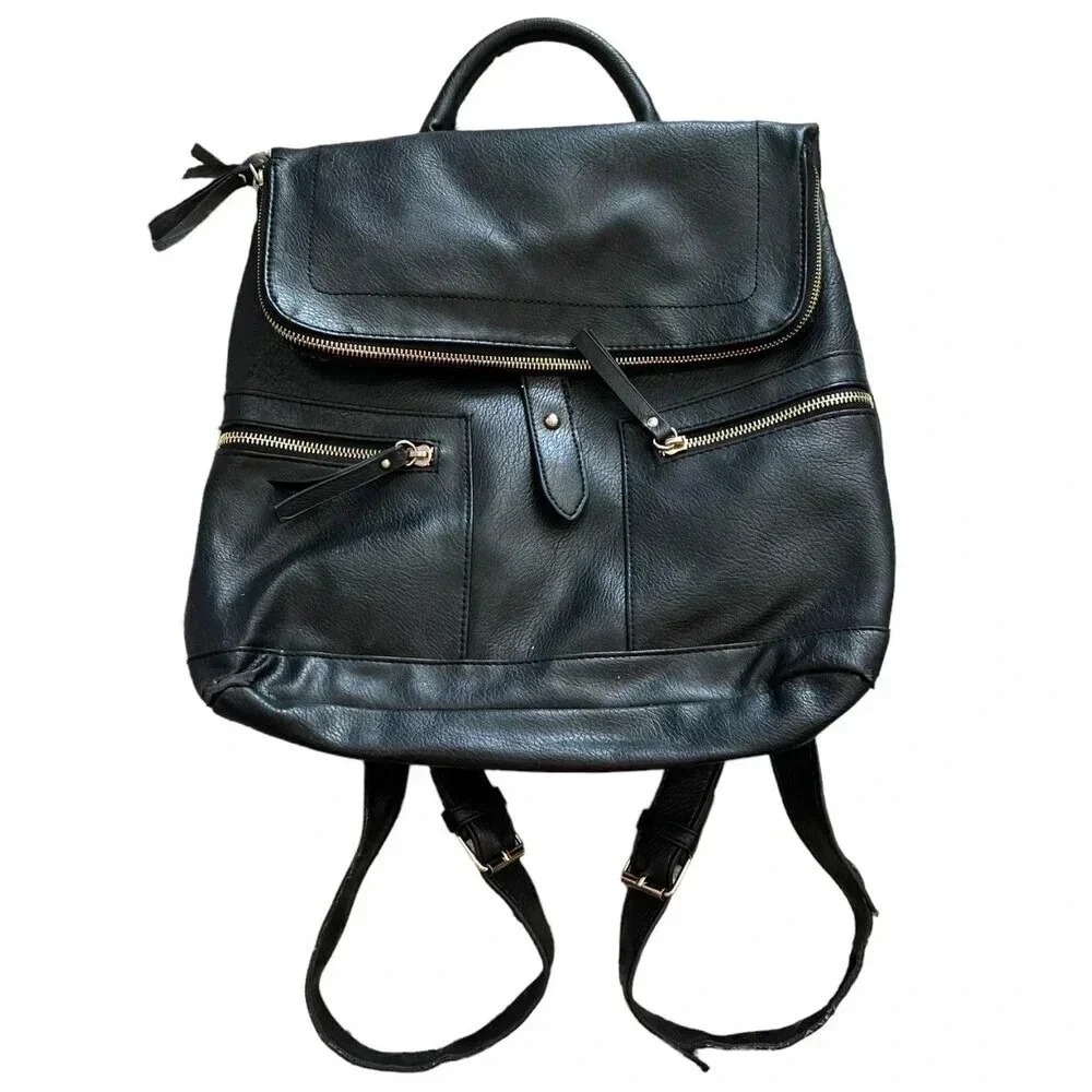 Atmosphere Black PVC Backpack